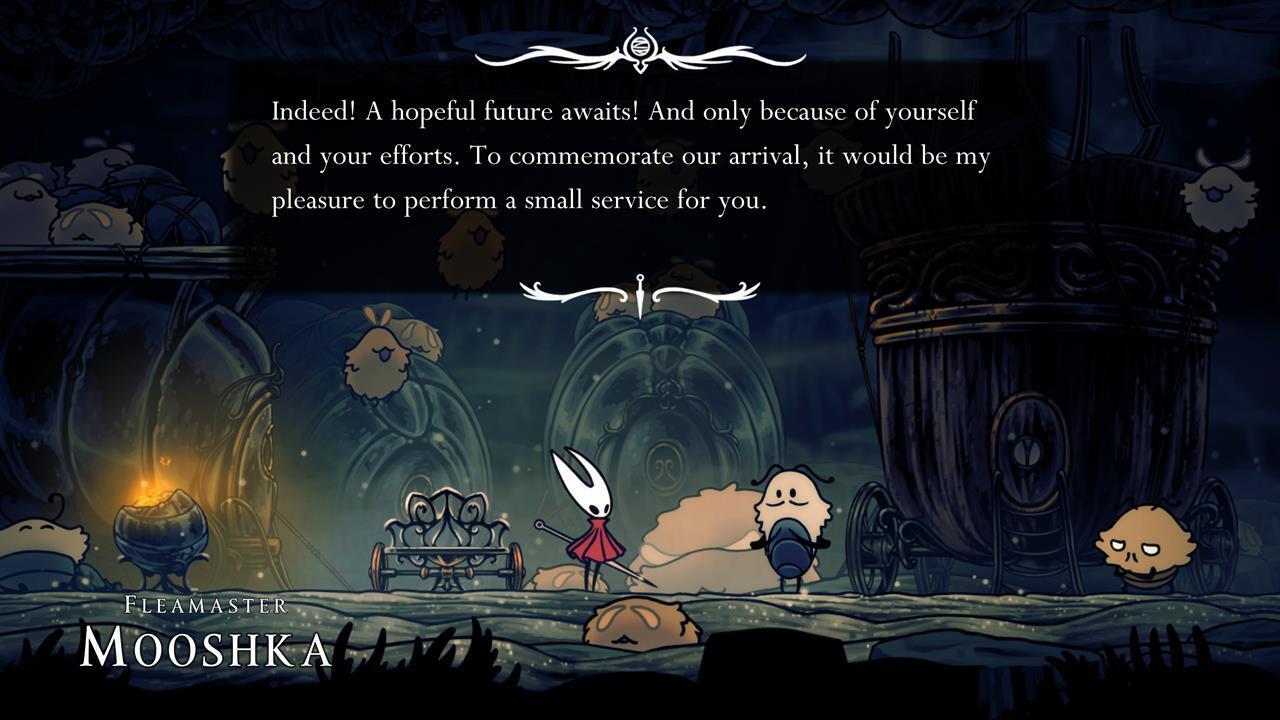 A section of the map showing the Flea Caravan's progression to Fleatopia.