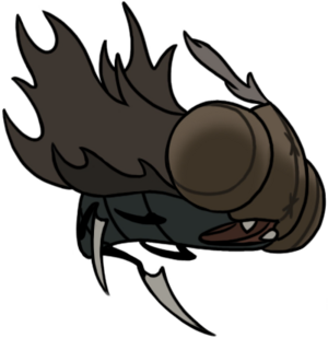The formidable Moorwing boss, a winged mite-beast, from Hollow Knight: Silksong.