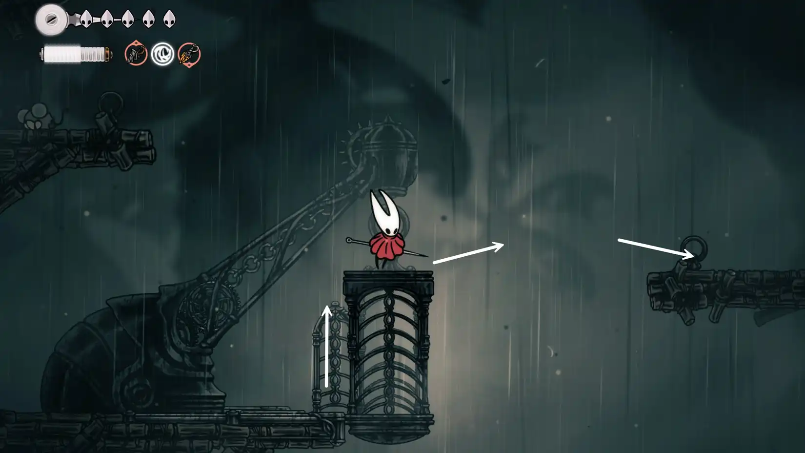 Hornet on rickety platforms in Greymoor, leading to Sinner's Road. Hornet on rickety platforms in Greymoor, leading to Sinner's Road.