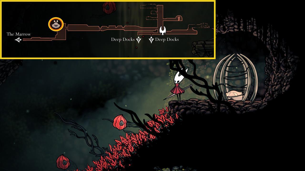 Hunter's March Lost Flea Screenshot of the Lost Flea location in Hunter's March, Hollow Knight Silksong