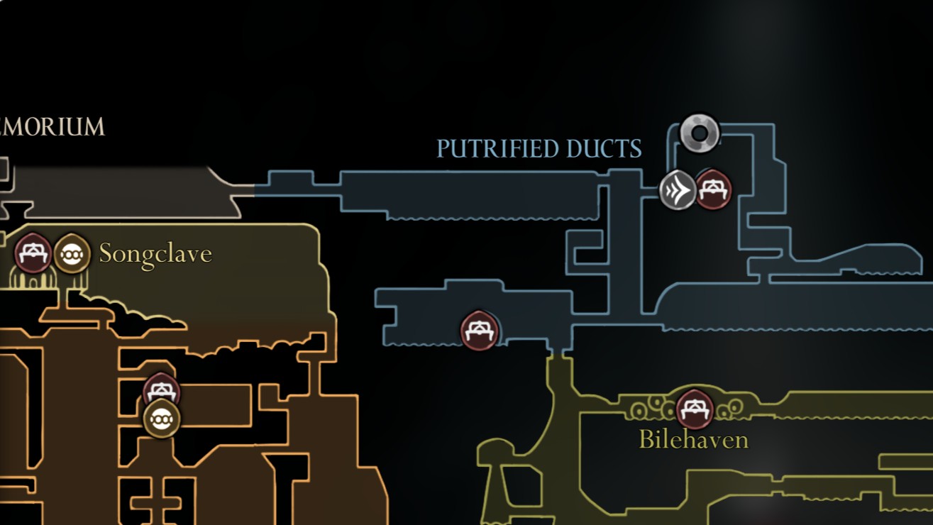 Vog's Flea Location Service Hollow Knight Silksong map with Flea locations marked by Vog for easy tracking