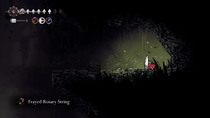 Path to Groal the Great arena in Bilewater A screenshot of Hollow Knight: Silksong showing the path through Bilewater.