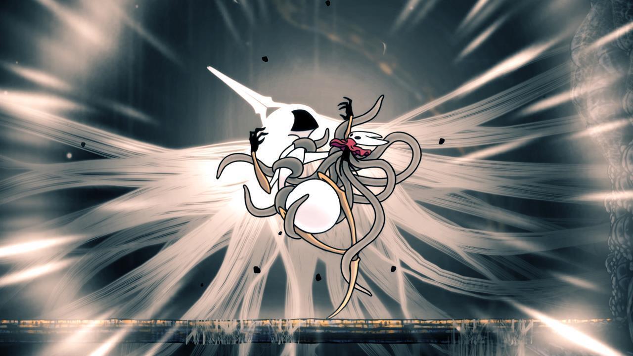 Guide image showing steps to unlock the Twisted Child Cursed Ending in Hollow Knight: Silksong.