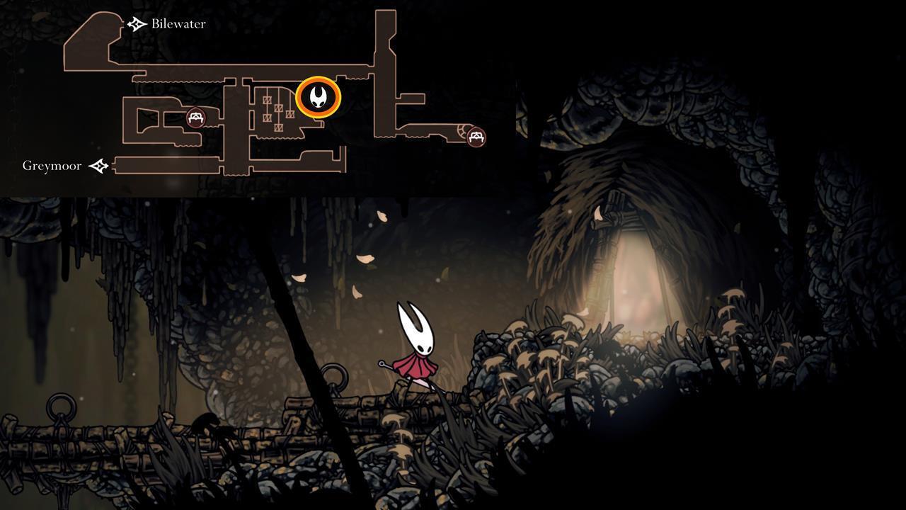 Guide showing where to acquire Steel Spines from Crull and Benjin in Sinner's Road for the curse cure.