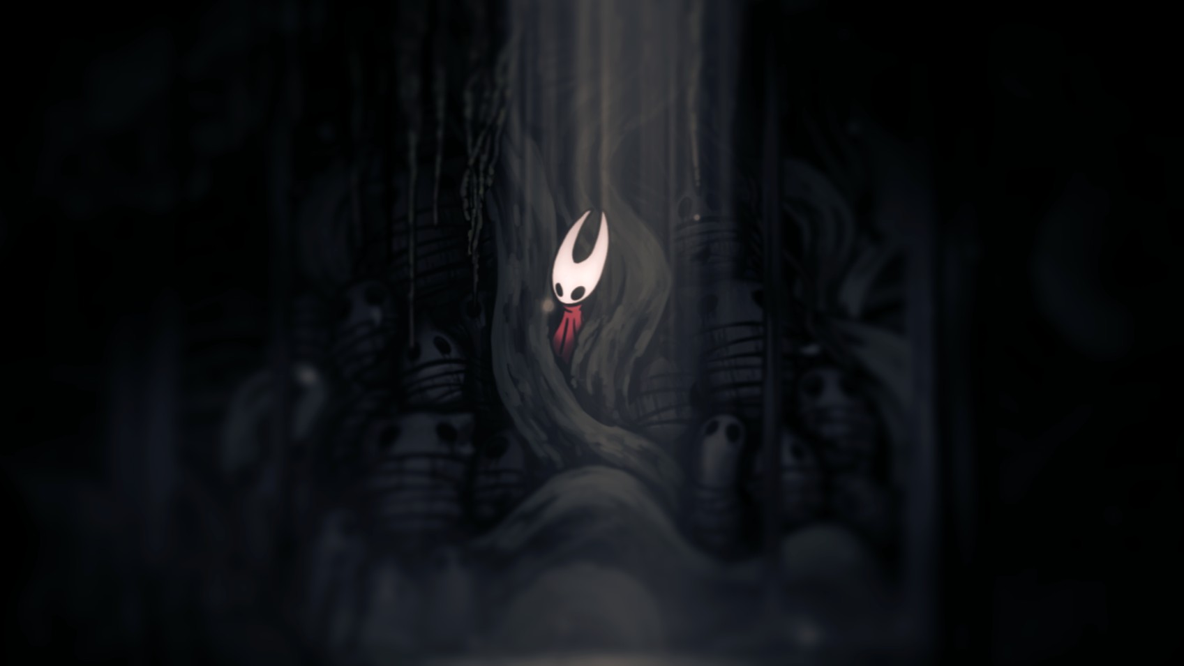 Hornet trapped in roots after interacting with the Twisted Bud, a key item for unlocking the Witch Crest in Silksong.