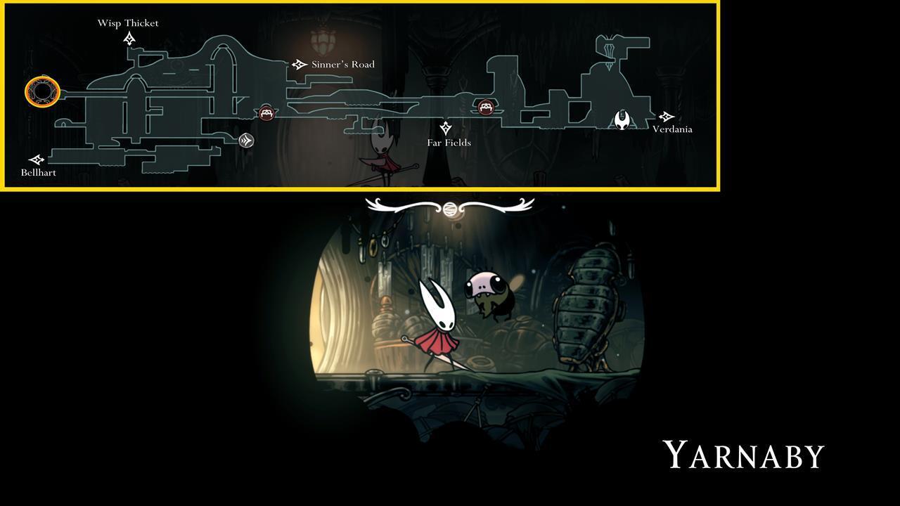 The Witch Crest icon, featuring a gnarled, root-like design, in Hollow Knight Silksong.