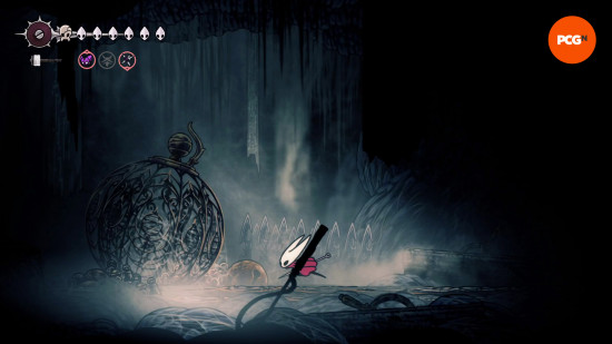 Hollow Knight Silksong map: Hornet in The Cradle