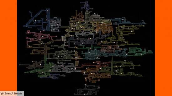Complete map of Pharloom kingdom in Hollow Knight Silksong