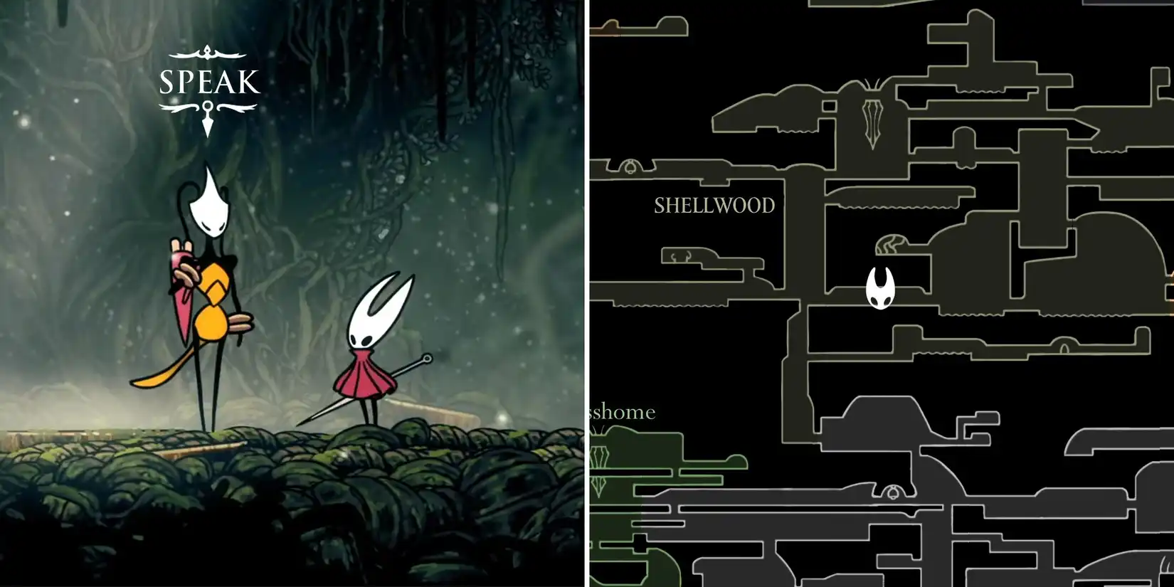 Map of Bellhart region in Hollow Knight Silksong