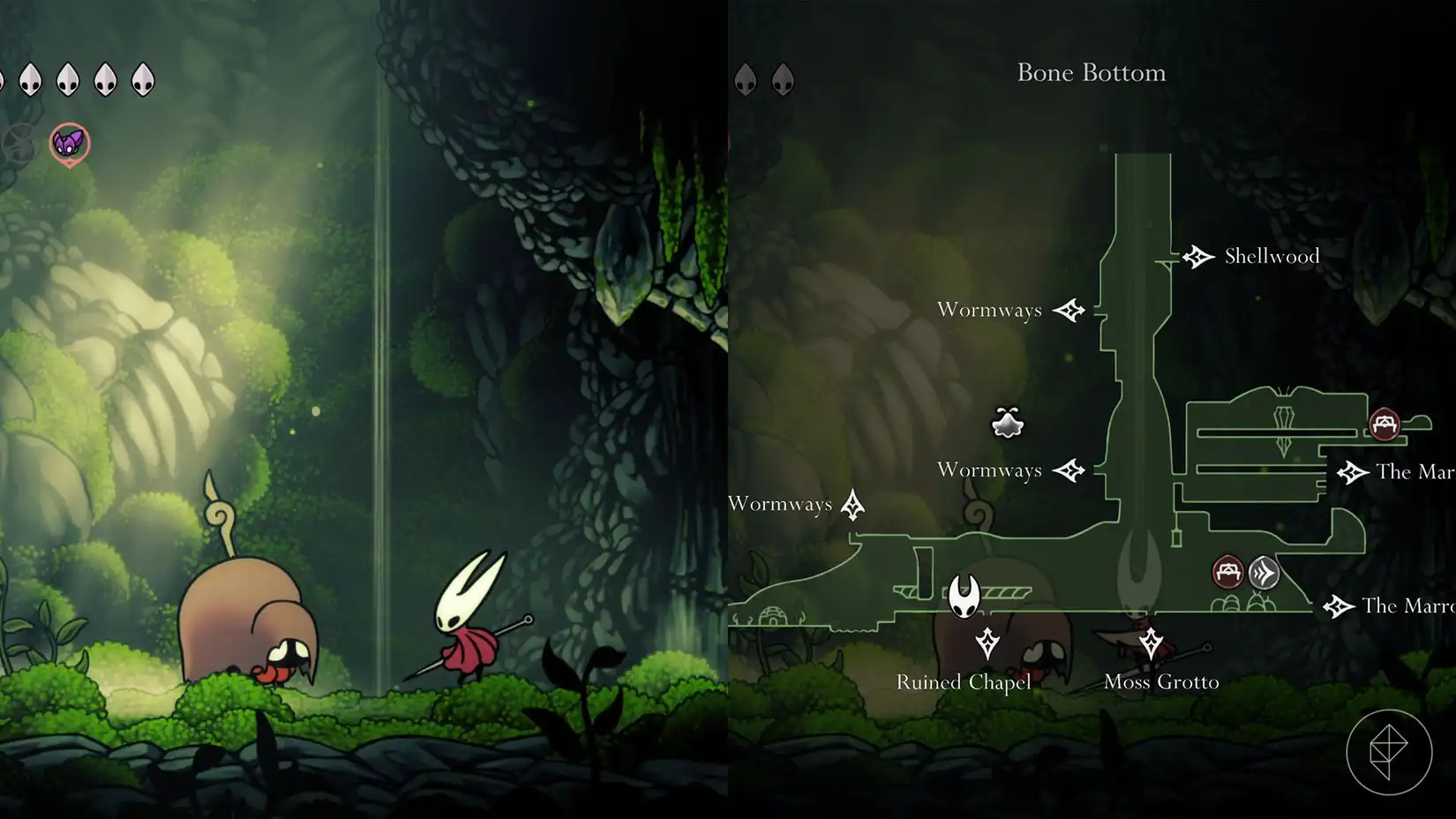 Hornet talking to the Chapel Maid to acquire Maiden's Soul in Silksong