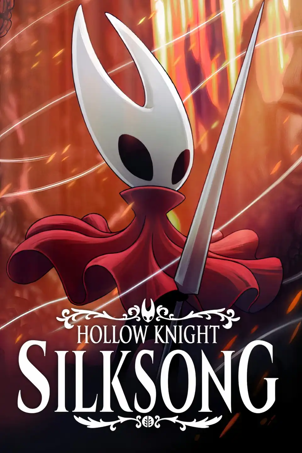 Hollow Knight Silksong key art featuring Hornet