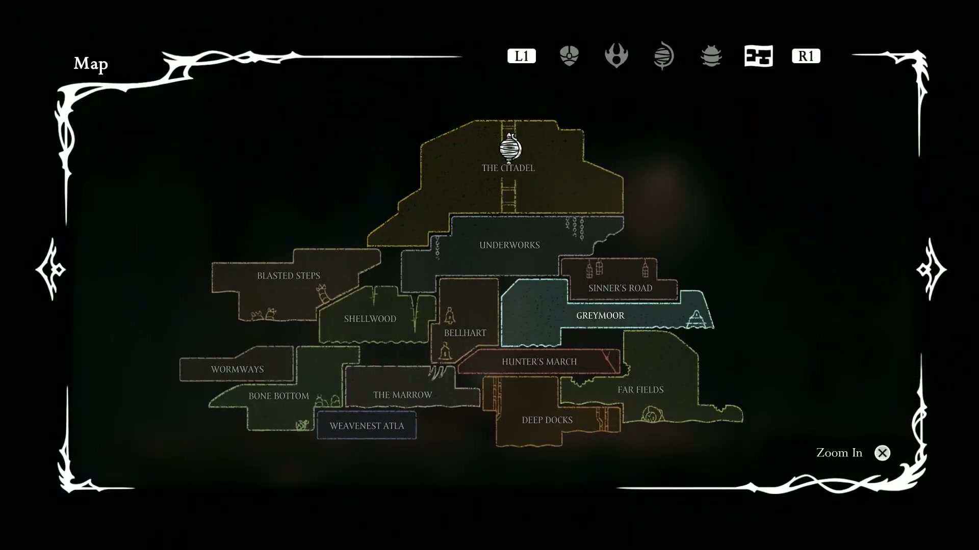 Silksong Part 10 Complete Guide Summary showing the completed map loop