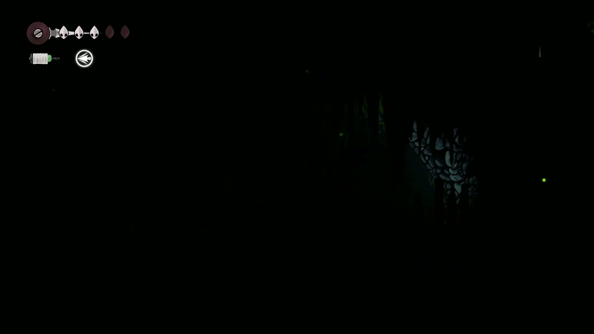Hornet dodging the mini-boss's charge attack, a key part of the Silksong Platinum Walkthrough Part 2.
