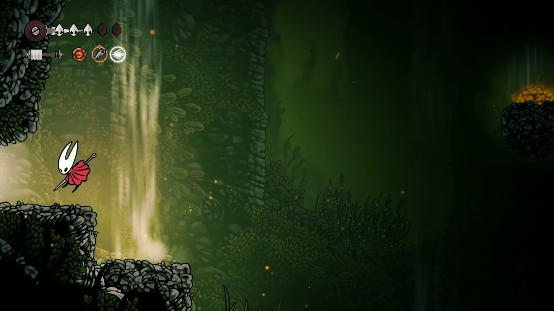 Hollow Knight: Silksong - Falling off the platform instead of jumping across
