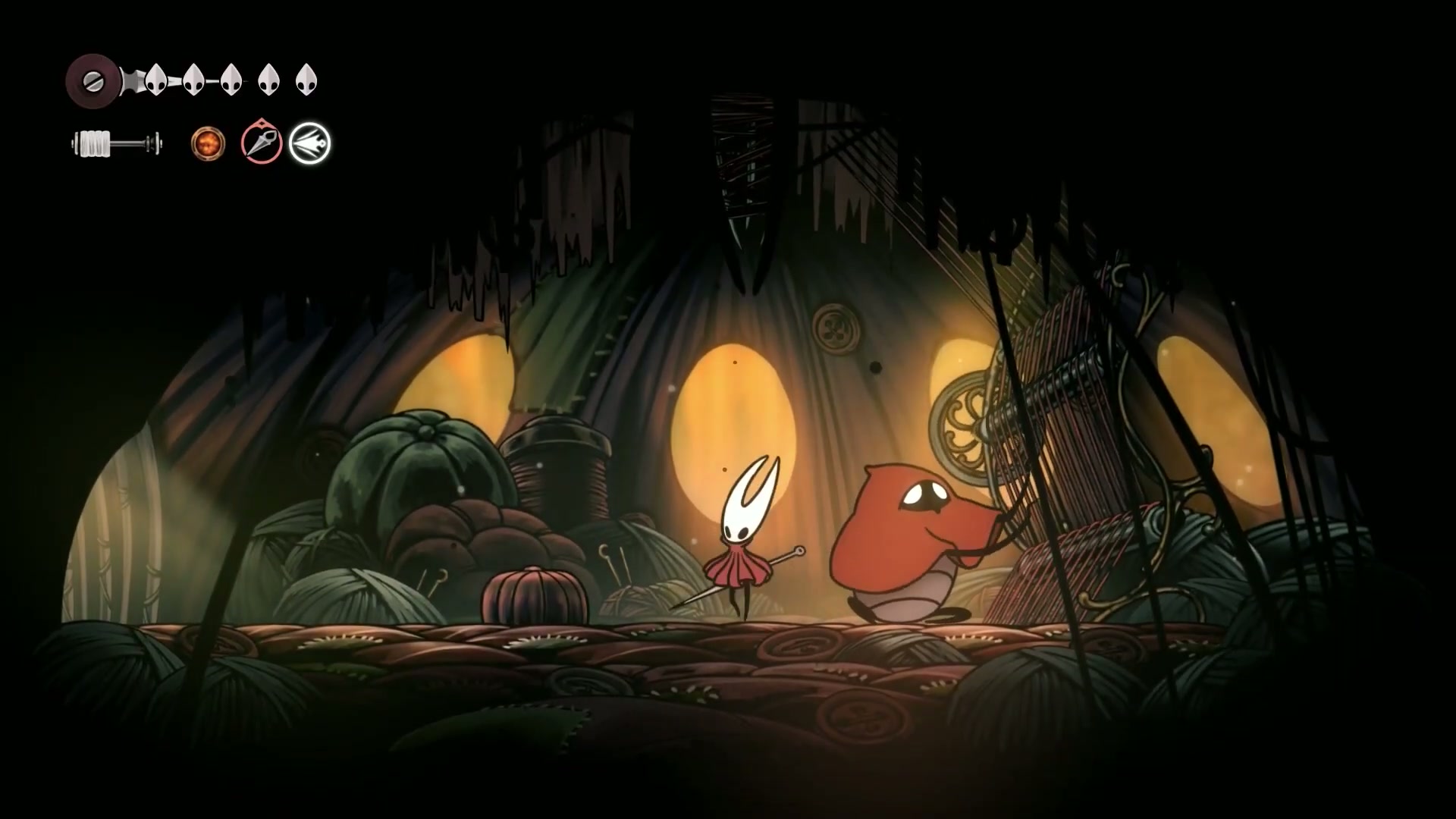 Hollow Knight: Silksong - Meeting the Seamstress NPC to start a key quest