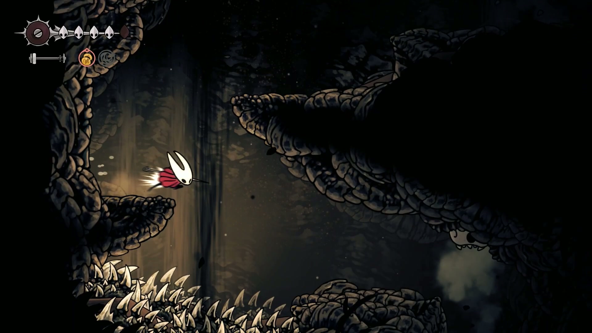 Hornet entering the secret back door as a quick win in Silksong.