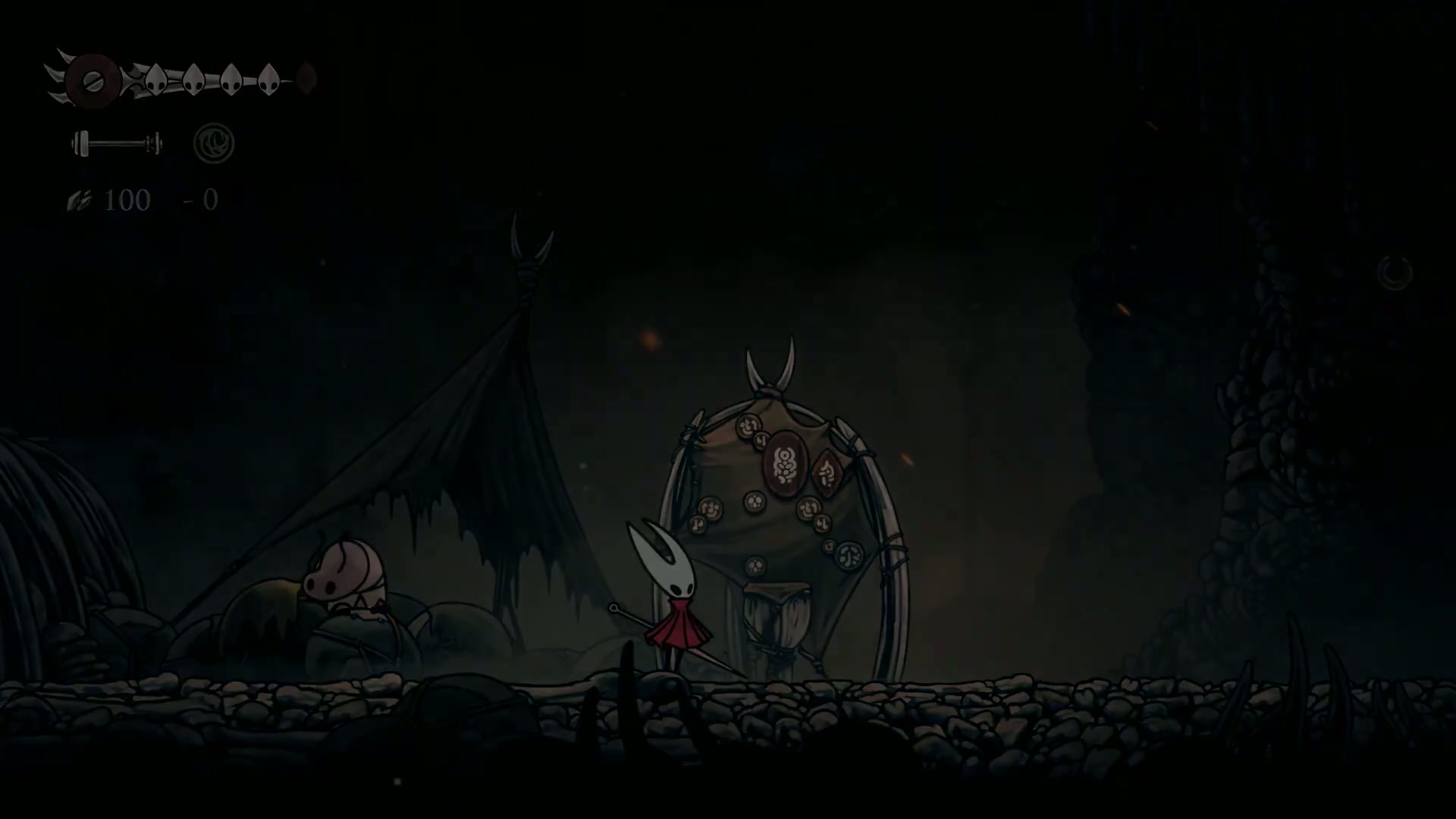 Hollow Knight Silksong - Accepting quests in Bone Bottom.
