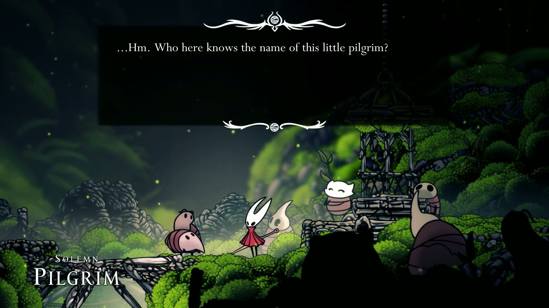 Silksong - The funeral cutscene for Pilby