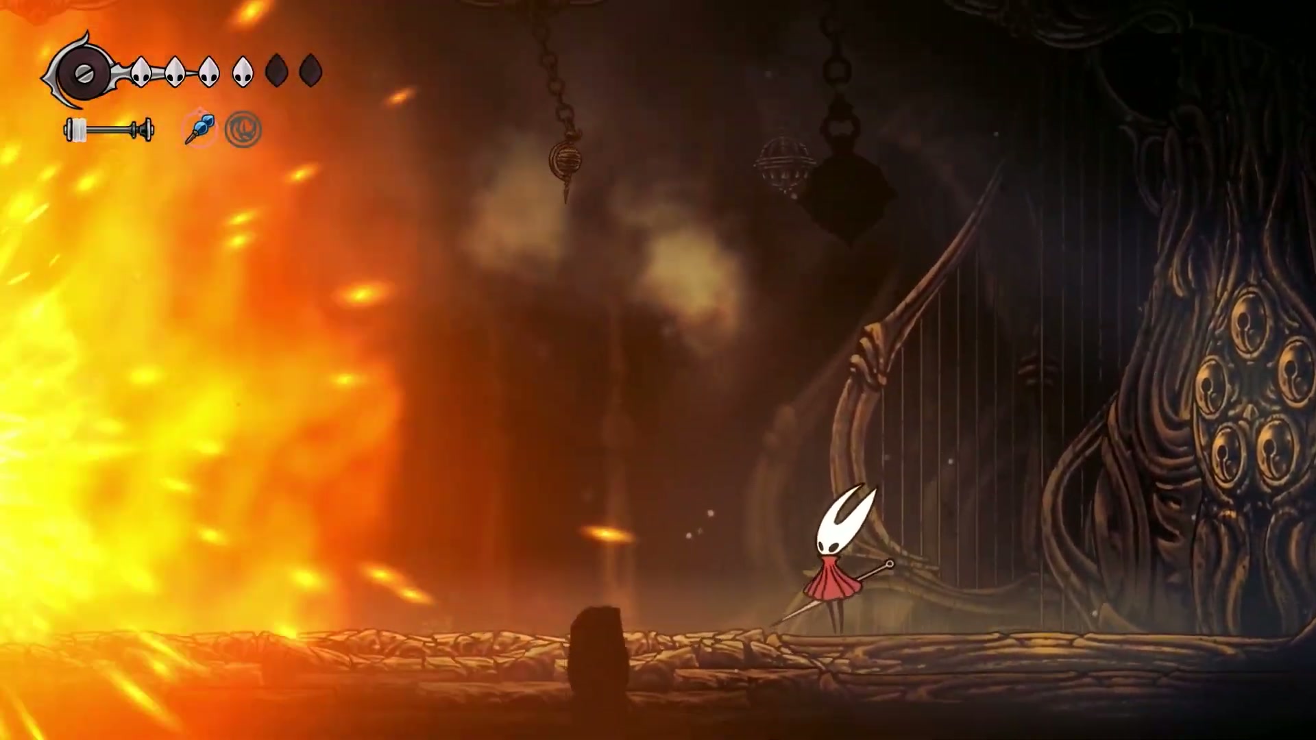 Collage of epic moments from Silksong Part 9, including the boss fight and new abilities
