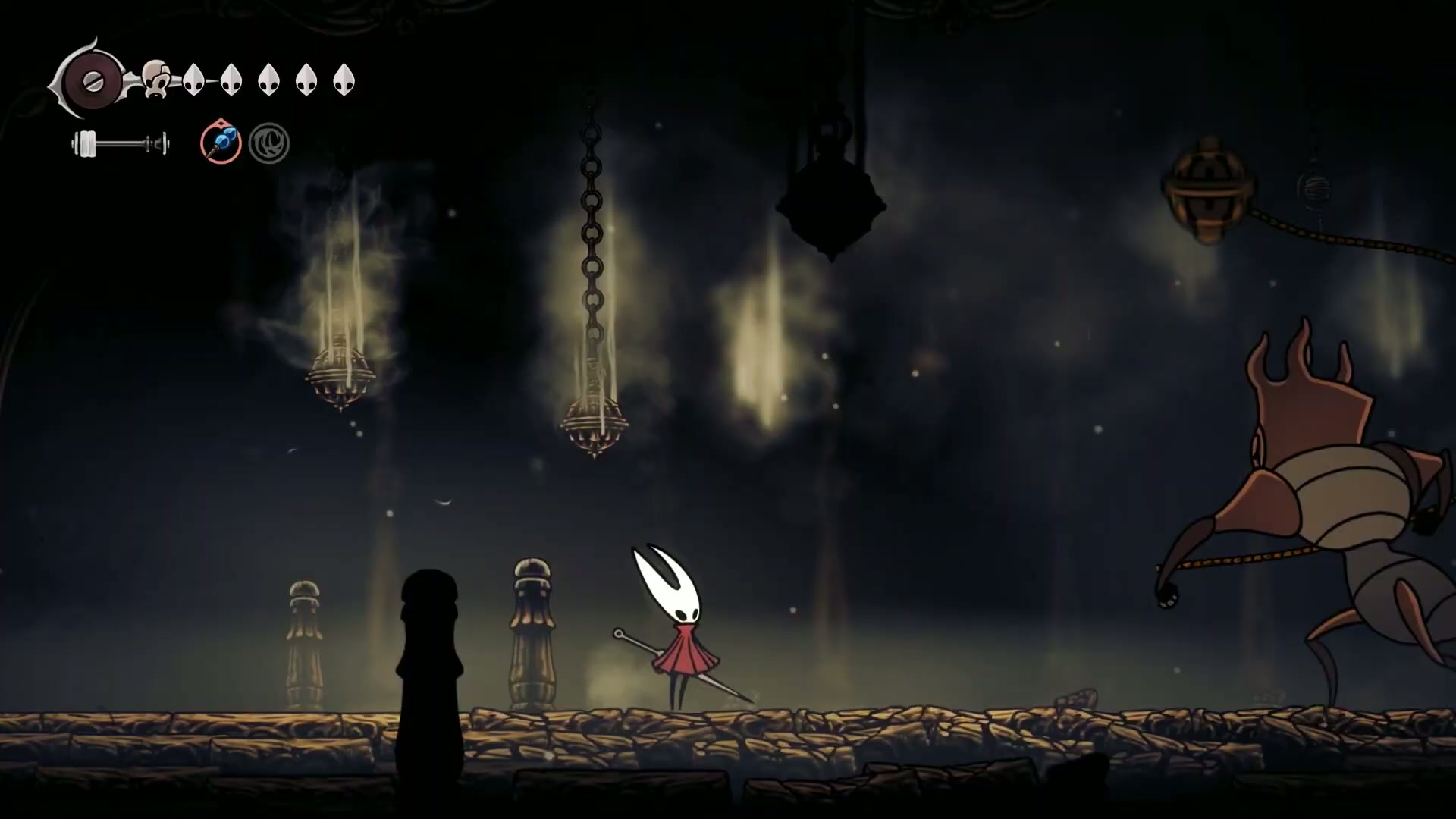 The Last Judge using fire attacks in Phase 2 of the Silksong boss fight