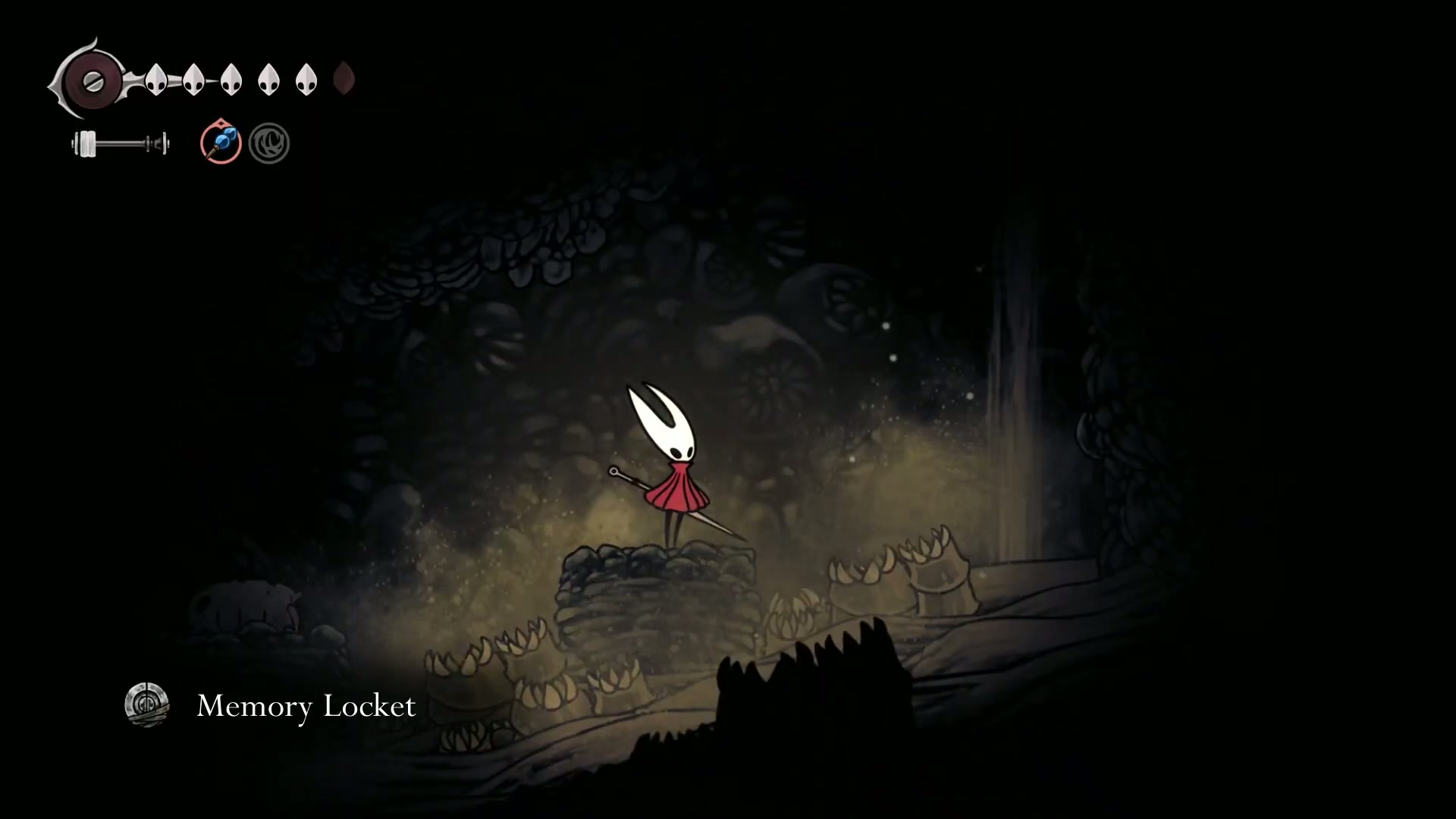 Collecting the hidden Memory Locket in Silksong's Blasted Steps