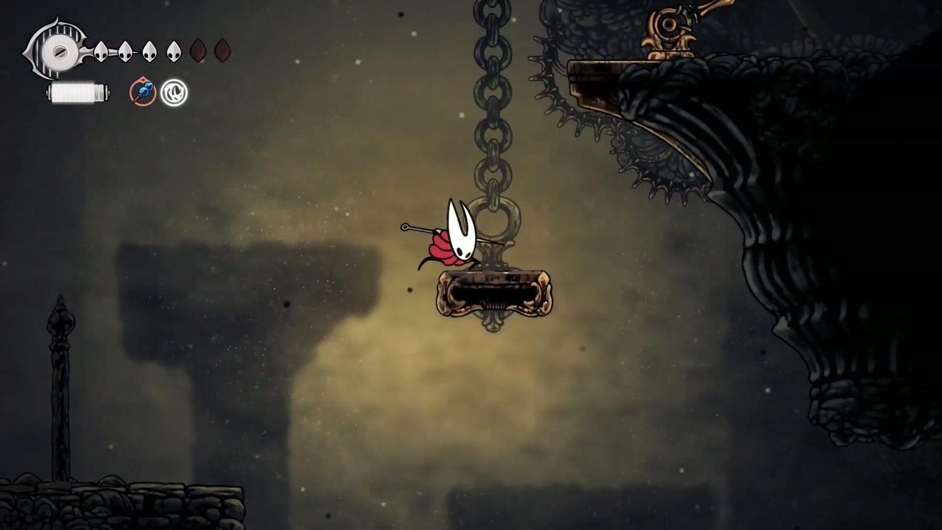 Activating the shortcut lever in the Blasted Steps